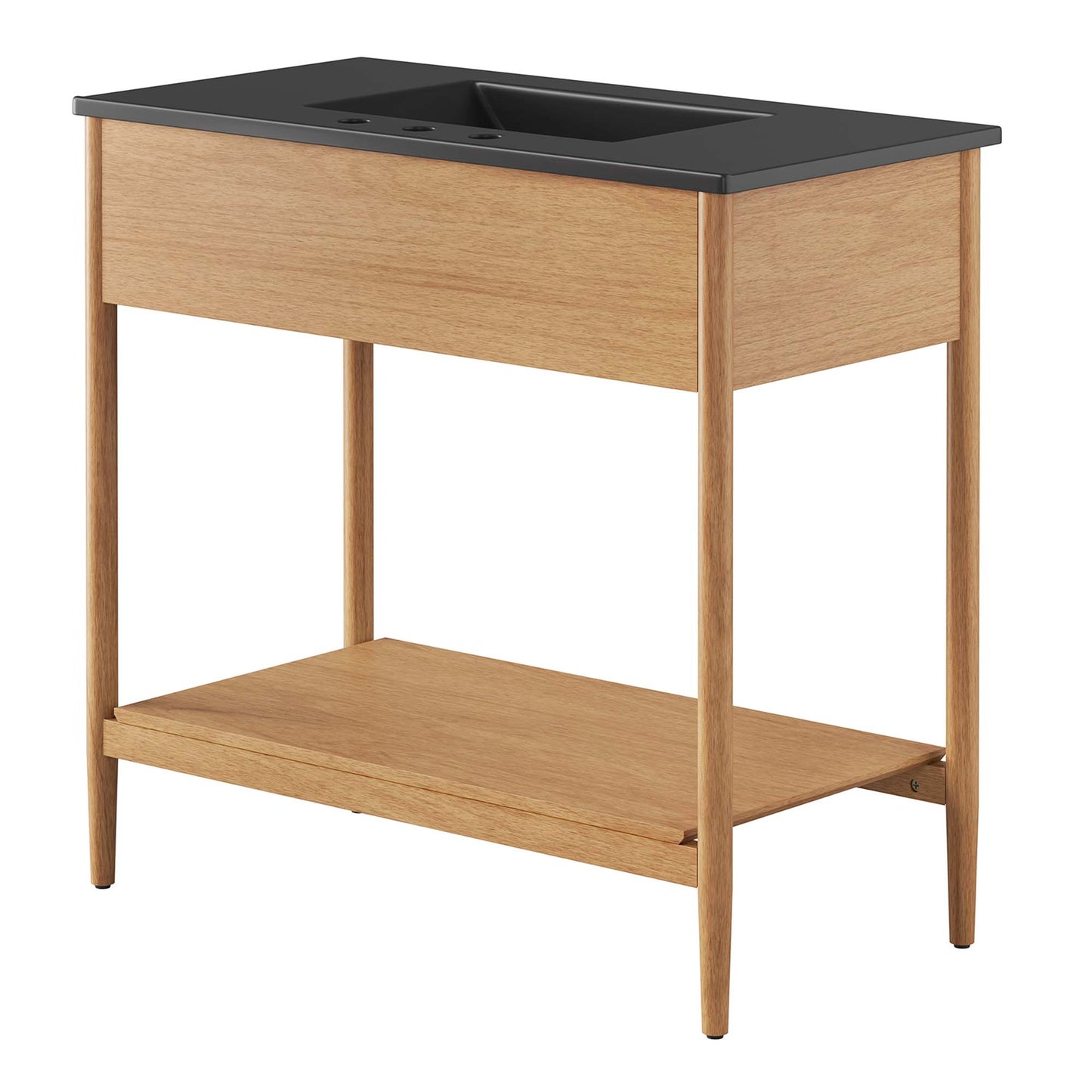 Modway - Zaire 36" Bathroom Vanity by Modway  Bathroom Vanities Black - EEI-6823-NAT-BLK