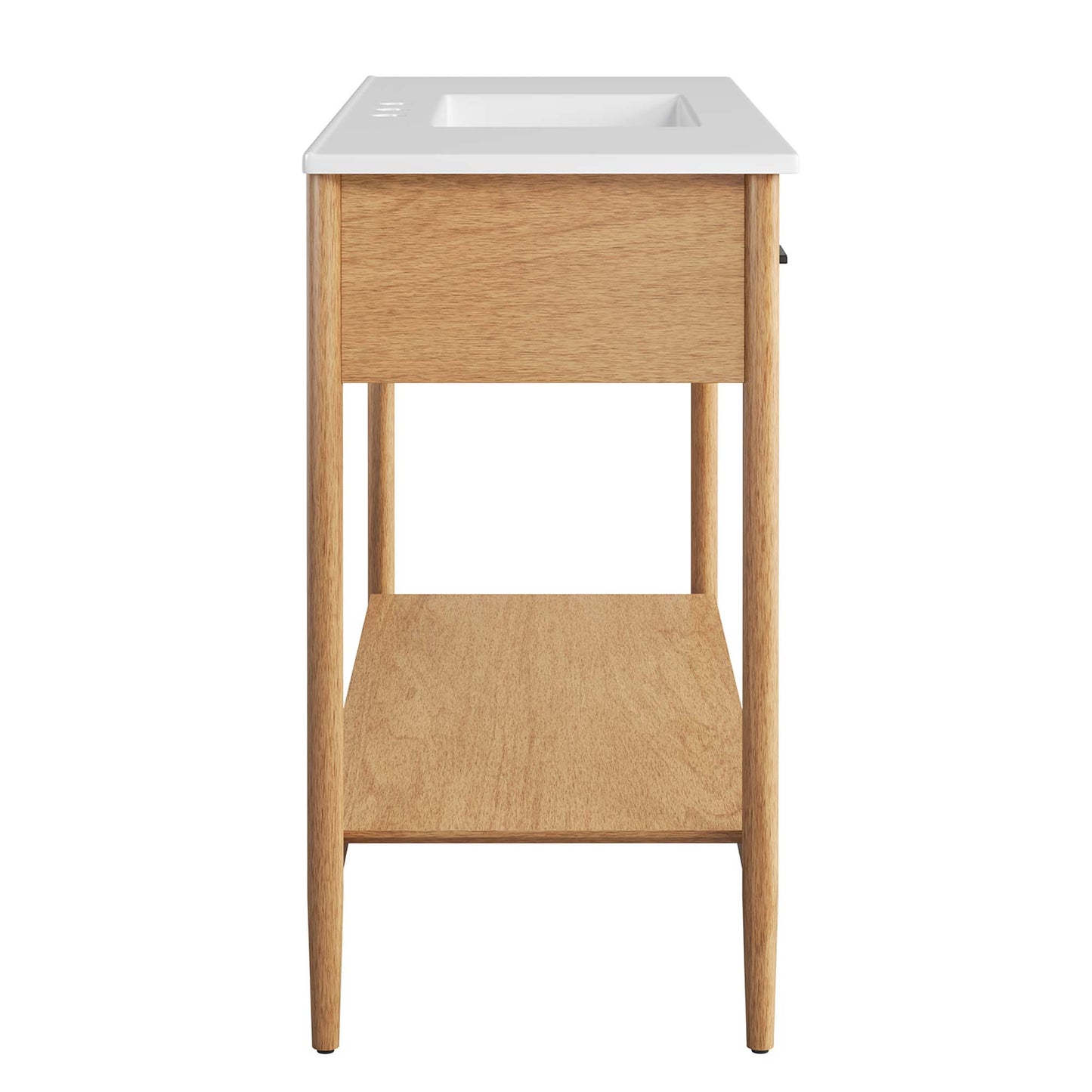 Modway - Zaire 48" Single Sink Bathroom Vanity by Modway  Bathroom Vanities White - EEI-6824-NAT-WHI