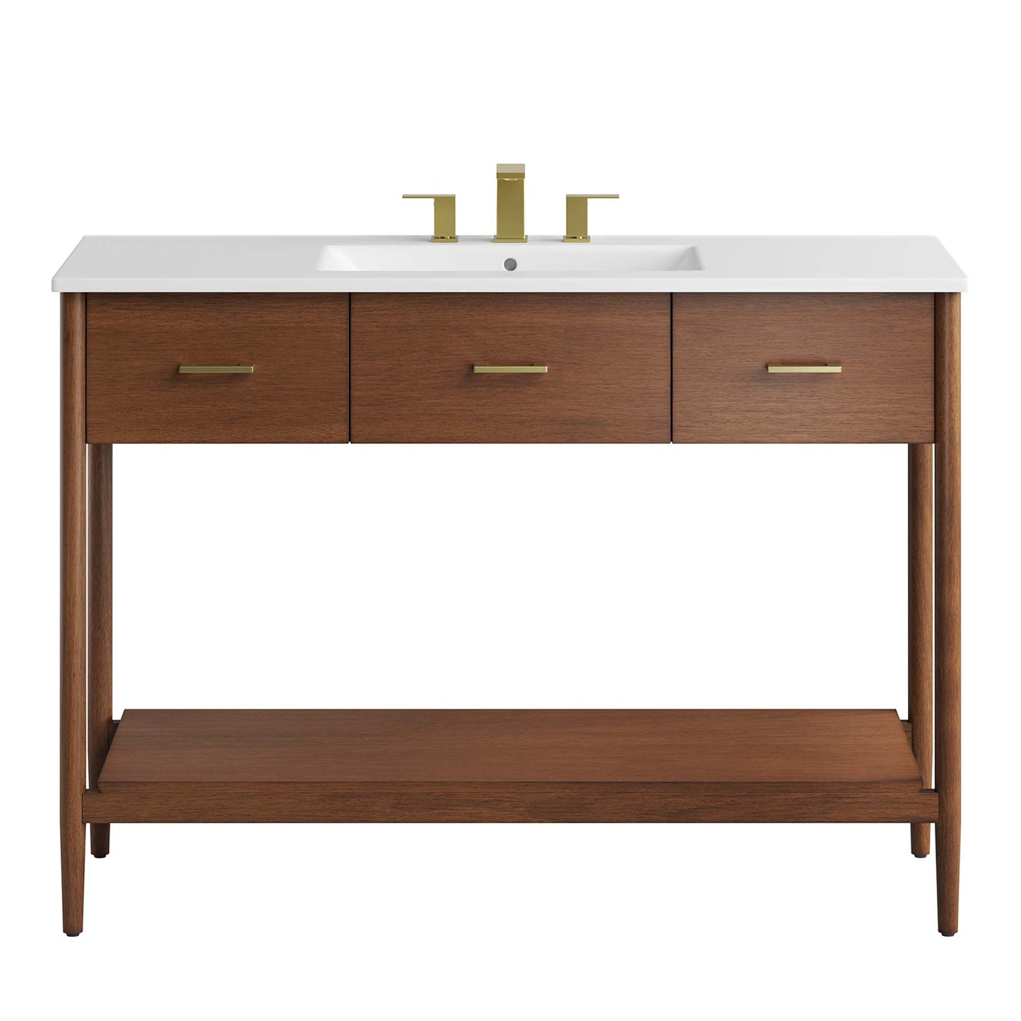 Modway - Zaire 48" Single Sink Bathroom Vanity by Modway  Bathroom Vanities White - EEI-6824-WAL-WHI