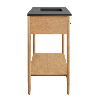 Modway - Zaire 48" Single Sink Bathroom Vanity by Modway  Bathroom Vanities Black - EEI-6825-NAT-BLK