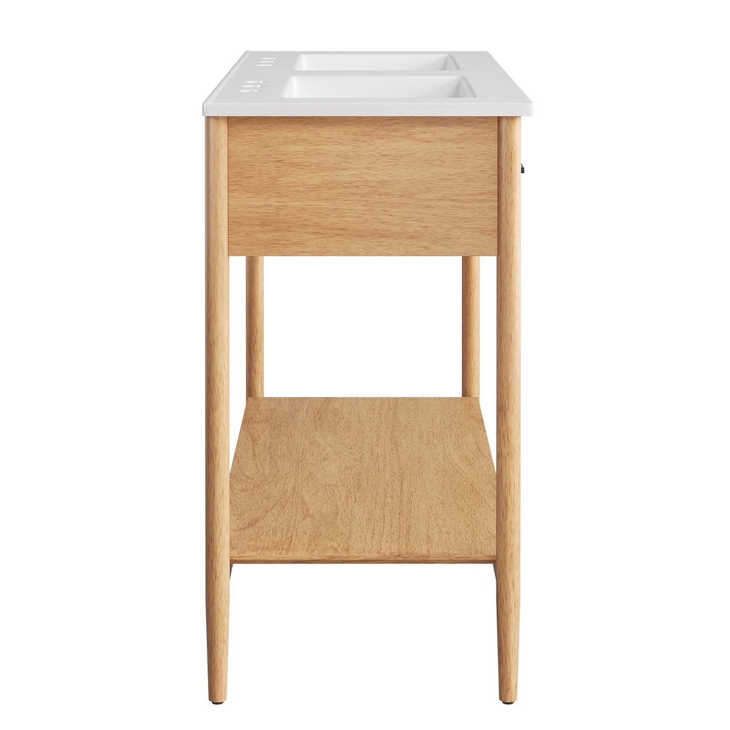 Modway - Zaire 48" Double Sink Bathroom Vanity by Modway  Bathroom Vanities White - EEI-6826-NAT-WHI