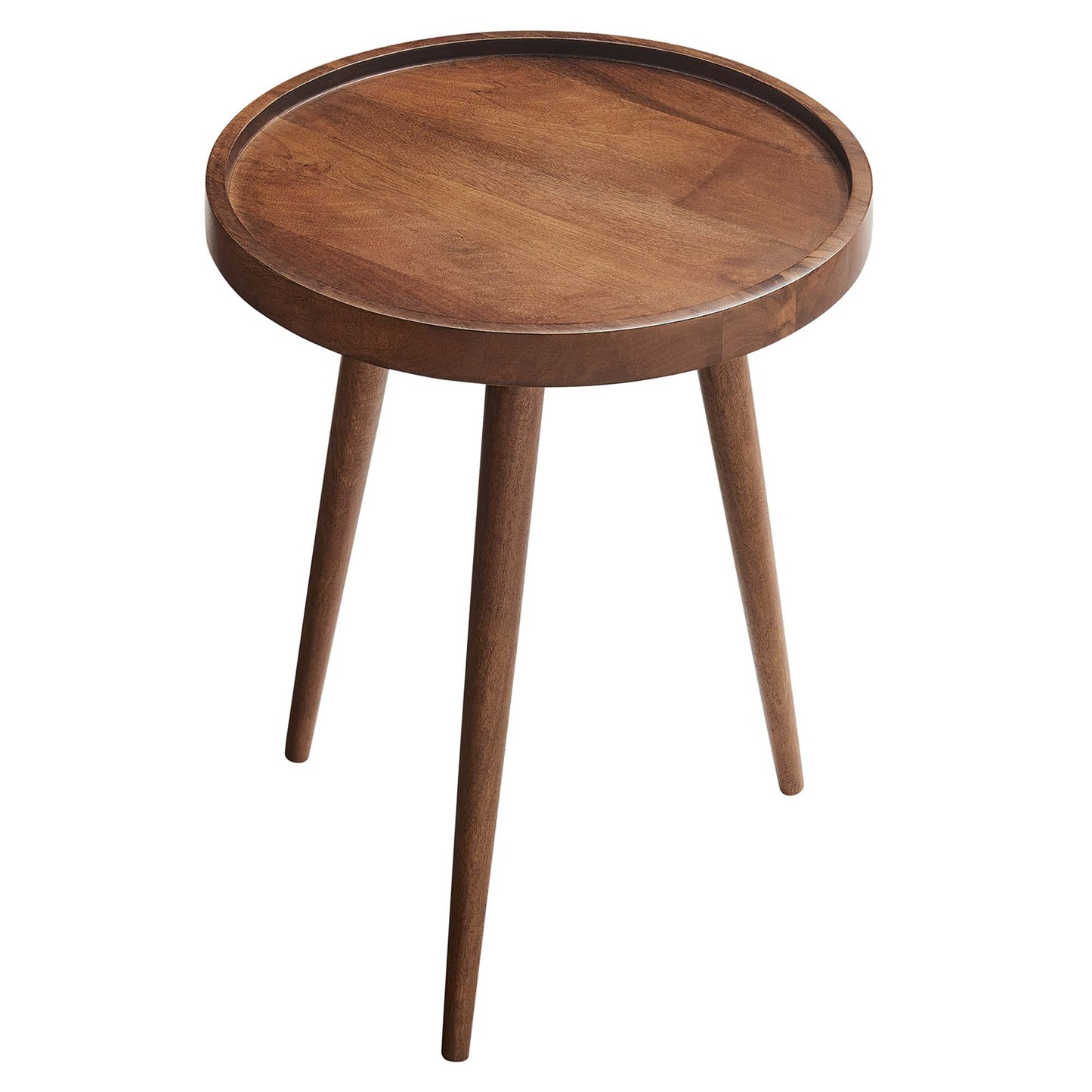 Modway - Chiro Round Wood Side Table by Modway  Living Room Tables Brown - EEI-6830-WAL
