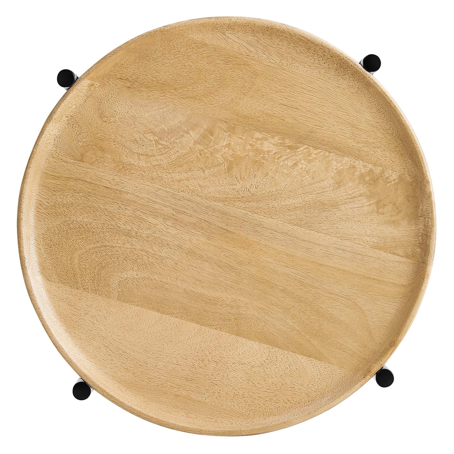 Modway - Xilo Round Wood and Metal Side Table by Modway  Living Room Tables Brown - EEI-6832-OAK