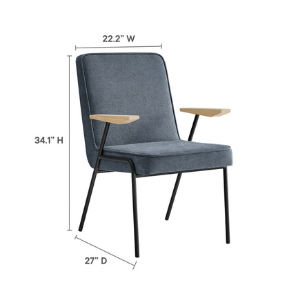 Modway - Vista Dining Armchair by Modway  Bar and Dining Dining Chairs Blue - EEI-6835-LAG
