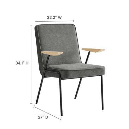 Modway - Vista Dining Armchair by Modway  Bar and Dining Dining Chairs Gray - EEI-6835-SLA