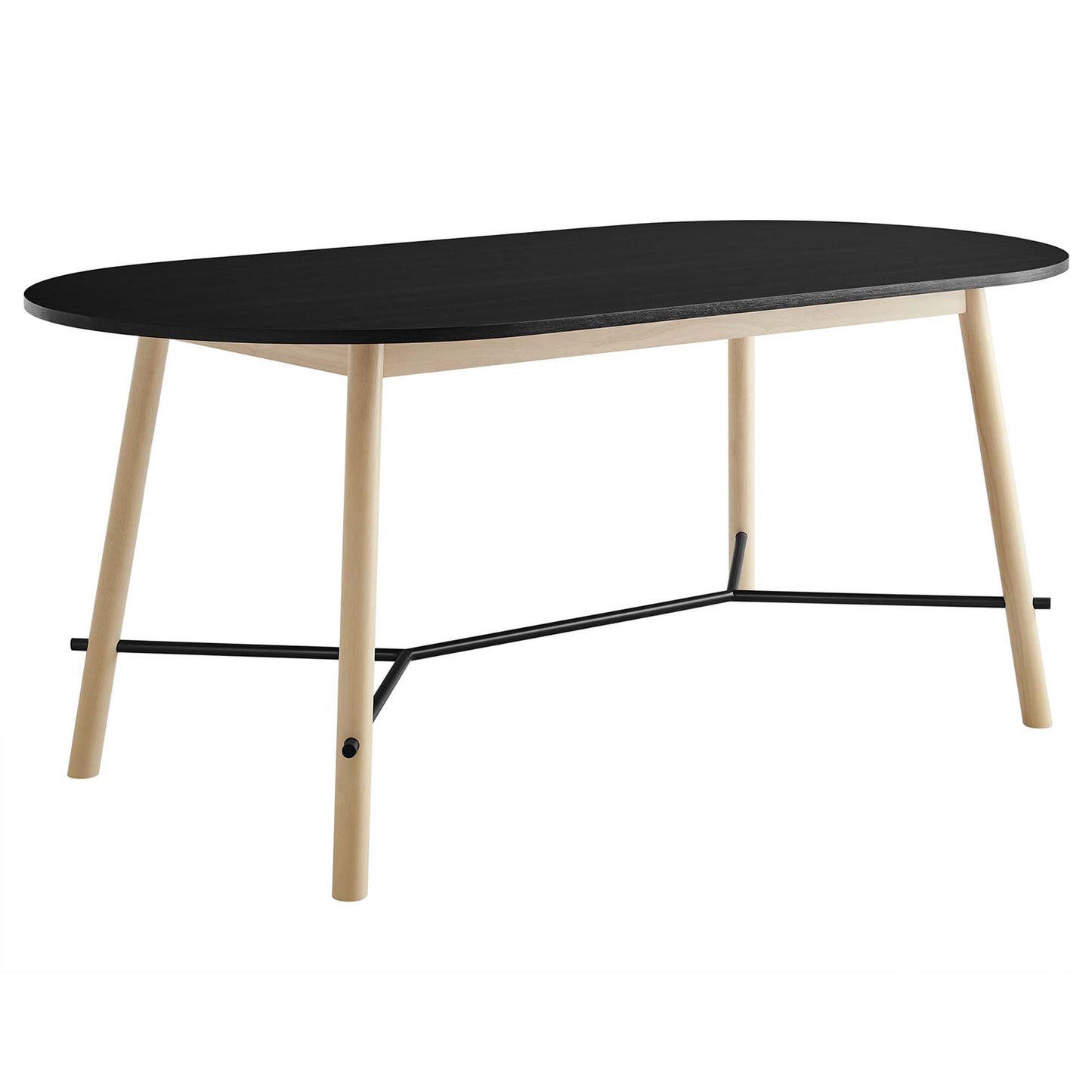 Modway - Infuse 71" Wood Grain Dining Table by Modway  Bar and Dining Bar and Dining Tables Brown - EEI-6836-BLK-OAK