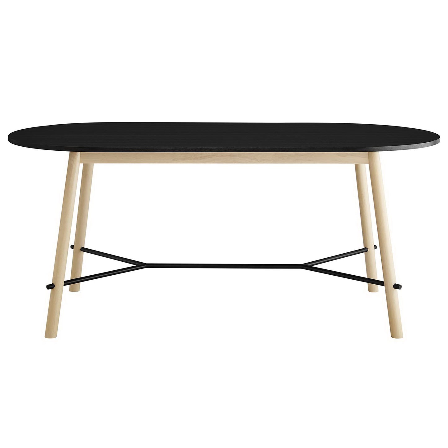 Modway - Infuse 71" Wood Grain Dining Table by Modway  Bar and Dining Bar and Dining Tables Brown - EEI-6836-BLK-OAK