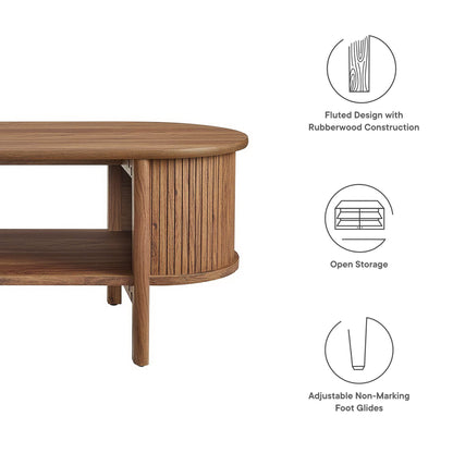 Modway - Cadence Coffee Table by Modway  Living Room Tables Brown - EEI-6837-WAL