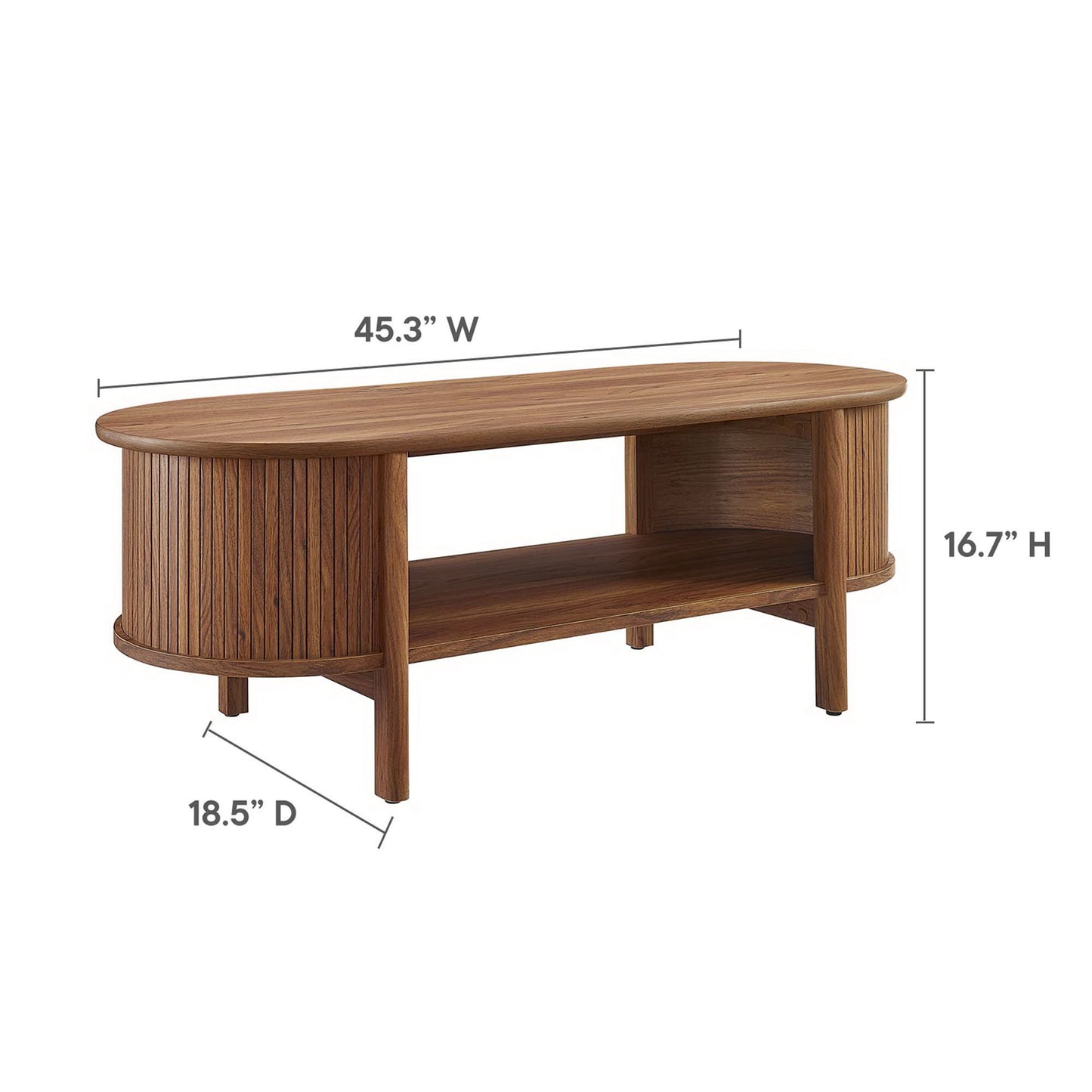 Modway - Cadence Coffee Table by Modway  Living Room Tables Brown - EEI-6837-WAL