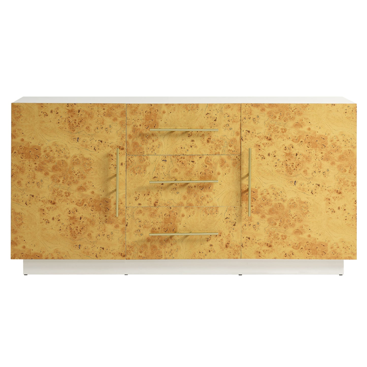 Modway - Abel 59 Inch Burl Wood Sideboard Buffet TV Stand by Modway  Living Room Decor Brown - EEI-6848-WHI-BUR