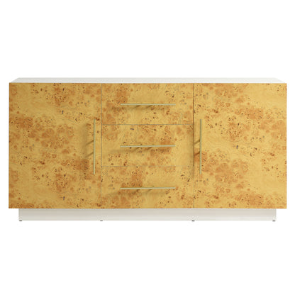 Modway - Abel 59 Inch Burl Wood Sideboard Buffet TV Stand by Modway  Living Room Decor Brown - EEI-6848-WHI-BUR