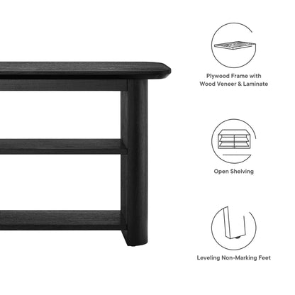 Modway - Calix 57? Console Table by Modway  Living Room Tables Black - EEI-6849-BLK