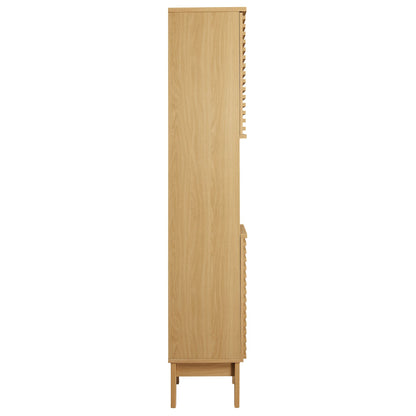 Modway - Render Tall Narrow Bathroom Storage Cabinet by Modway  Bathroom Vanities Brown - EEI-6851-OAK