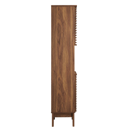 Modway - Render Tall Narrow Bathroom Storage Cabinet by Modway  Bathroom Vanities Brown - EEI-6851-WAL