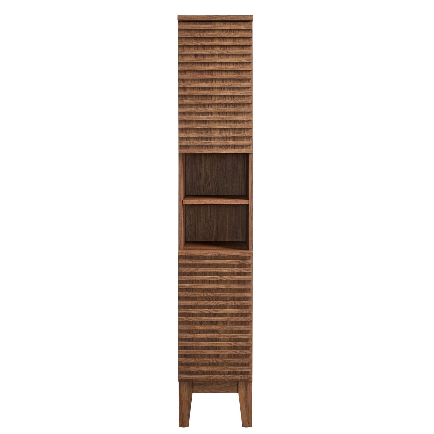 Modway - Render Tall Narrow Bathroom Storage Cabinet by Modway  Bathroom Vanities Brown - EEI-6851-WAL