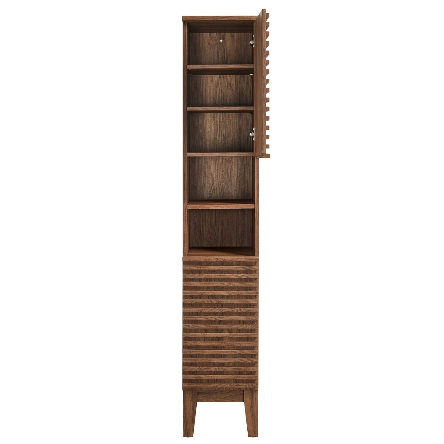 Modway - Render Tall Narrow Bathroom Storage Cabinet by Modway  Bathroom Vanities Brown - EEI-6851-WAL