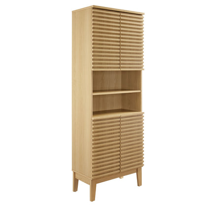 Modway - Render Tall Bathroom Storage Cabinet by Modway  Bathroom Vanities Brown - EEI-6852-OAK