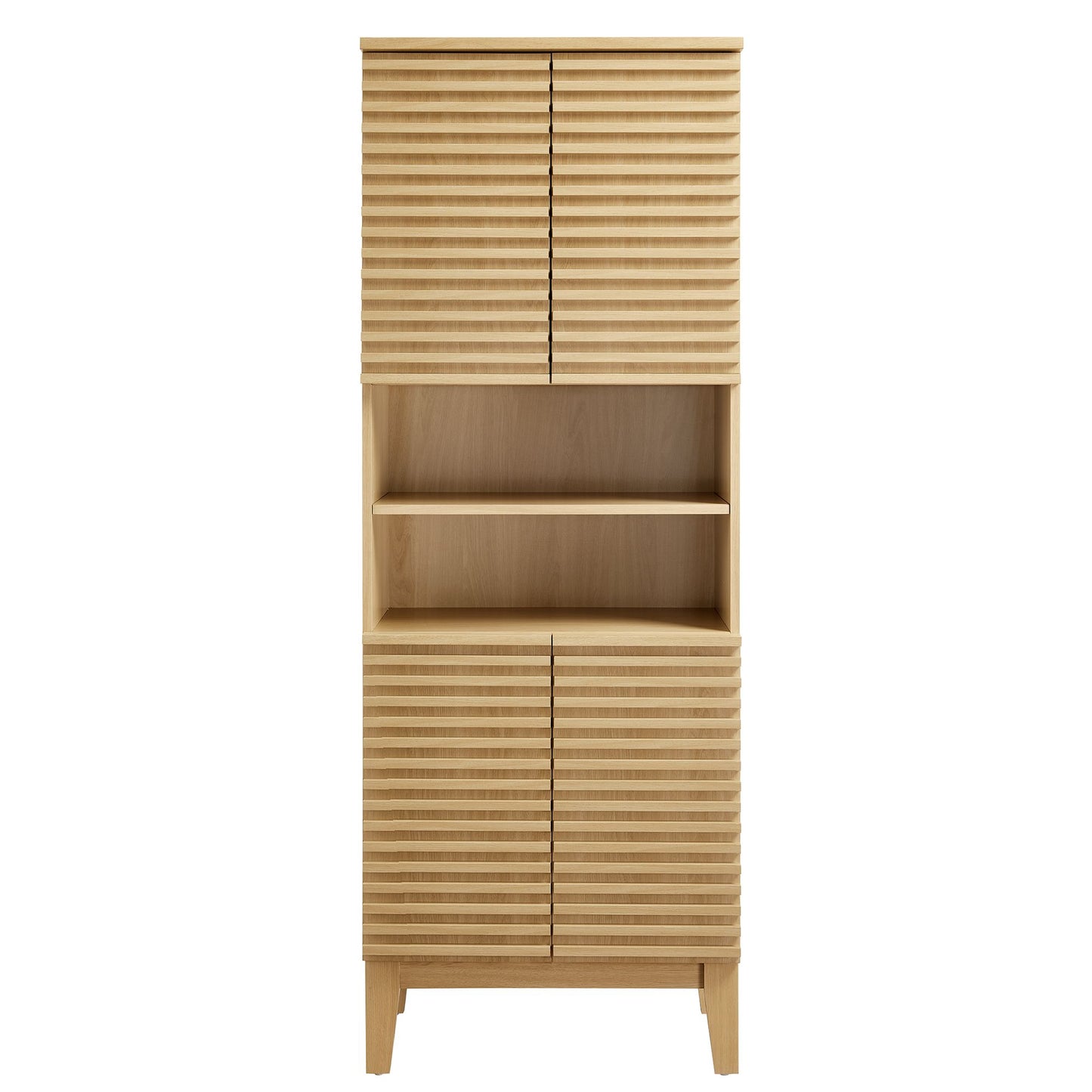 Modway - Render Tall Bathroom Storage Cabinet by Modway  Bathroom Vanities Brown - EEI-6852-OAK