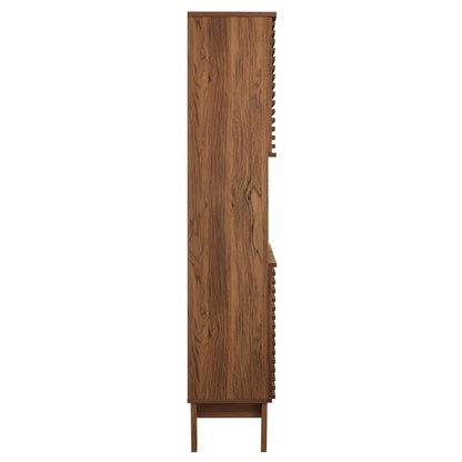 Modway - Render Tall Bathroom Storage Cabinet by Modway  Bathroom Vanities Brown - EEI-6852-WAL