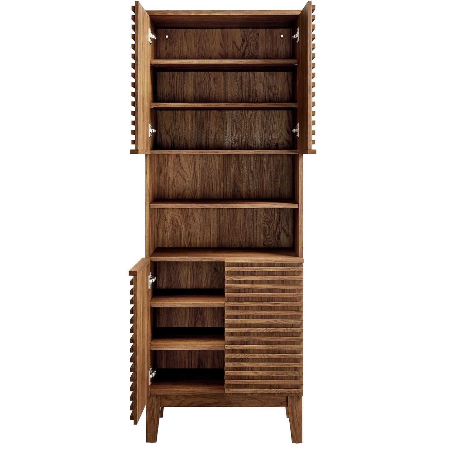 Modway - Render Tall Bathroom Storage Cabinet by Modway  Bathroom Vanities Brown - EEI-6852-WAL