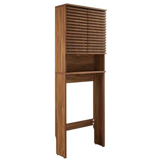 Modway - Render Over the Toilet Bathroom Storage Cabinet by Modway  Bathroom Vanities Brown - EEI-6853-WAL