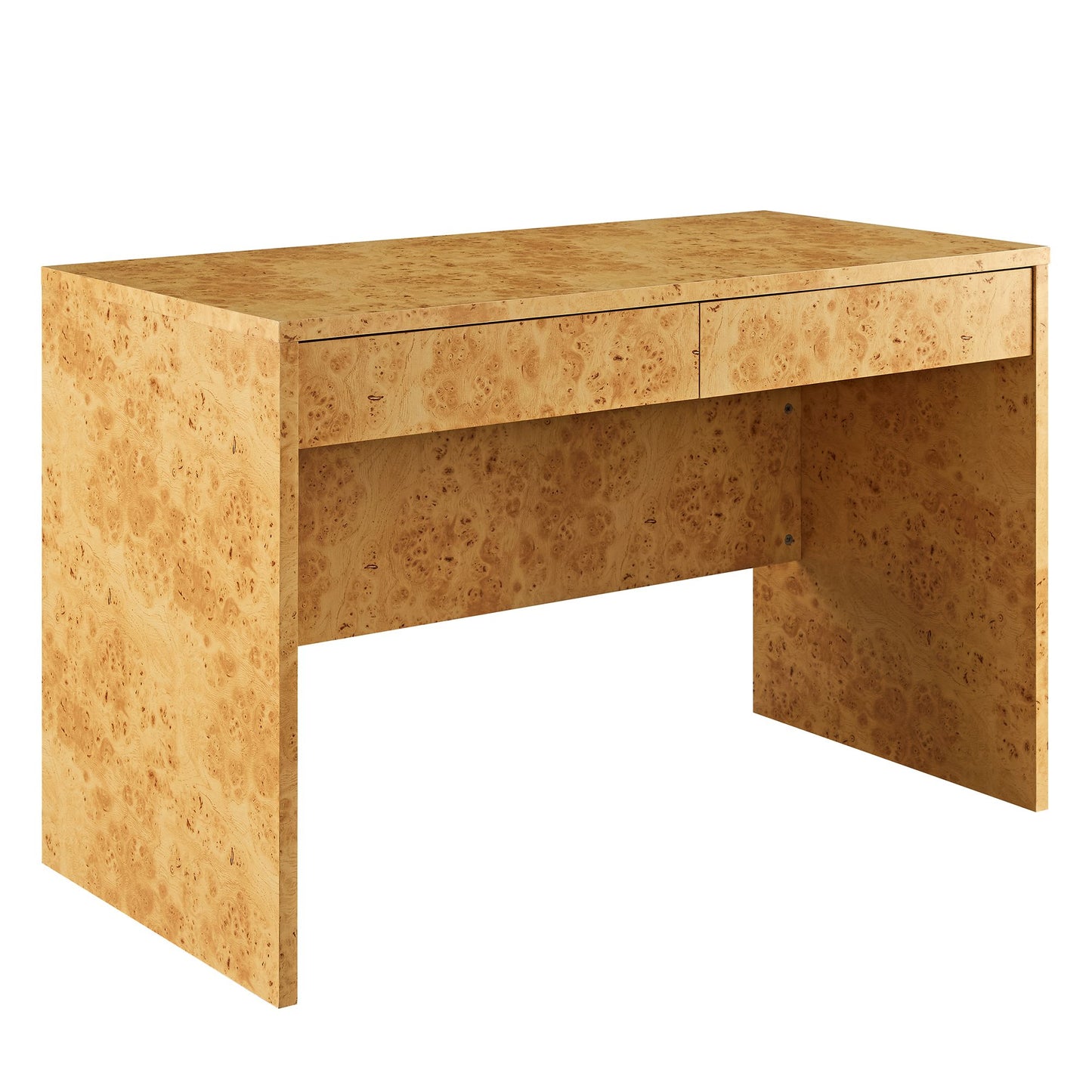 Modway - Hudson 2-Drawer Burl Wood Desk by Modway Office Furniture Computer Desks Natural - EEI-6858-BUR