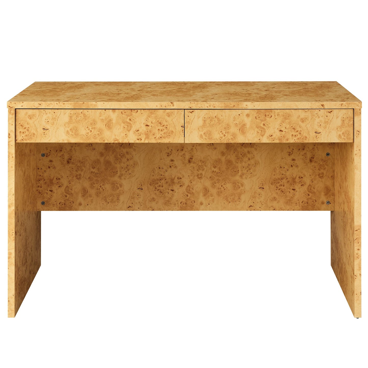Modway - Hudson 2-Drawer Burl Wood Desk by Modway Office Furniture Computer Desks Natural - EEI-6858-BUR