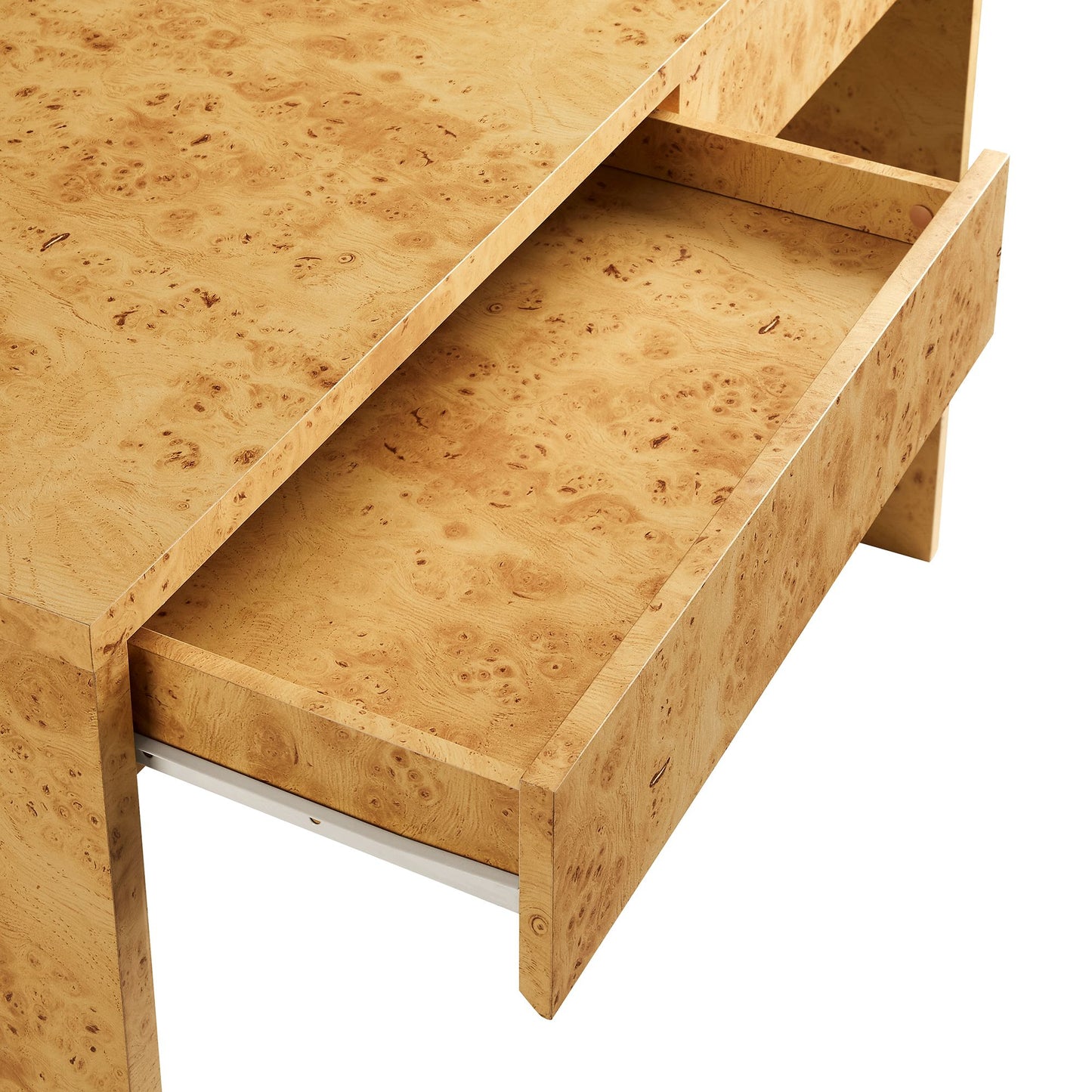 Modway - Hudson 2-Drawer Burl Wood Desk by Modway Office Furniture Computer Desks Natural - EEI-6858-BUR