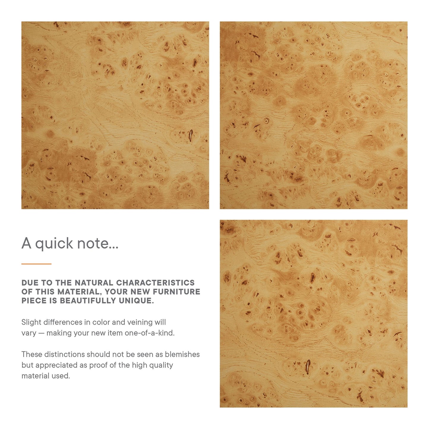 Modway - Hudson 2-Drawer Burl Wood Desk by Modway Office Furniture Computer Desks Natural - EEI-6858-BUR