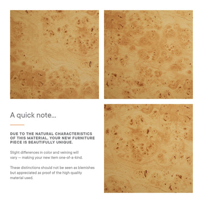 Modway - Hudson 2-Drawer Burl Wood Desk by Modway Office Furniture Computer Desks Natural - EEI-6858-BUR