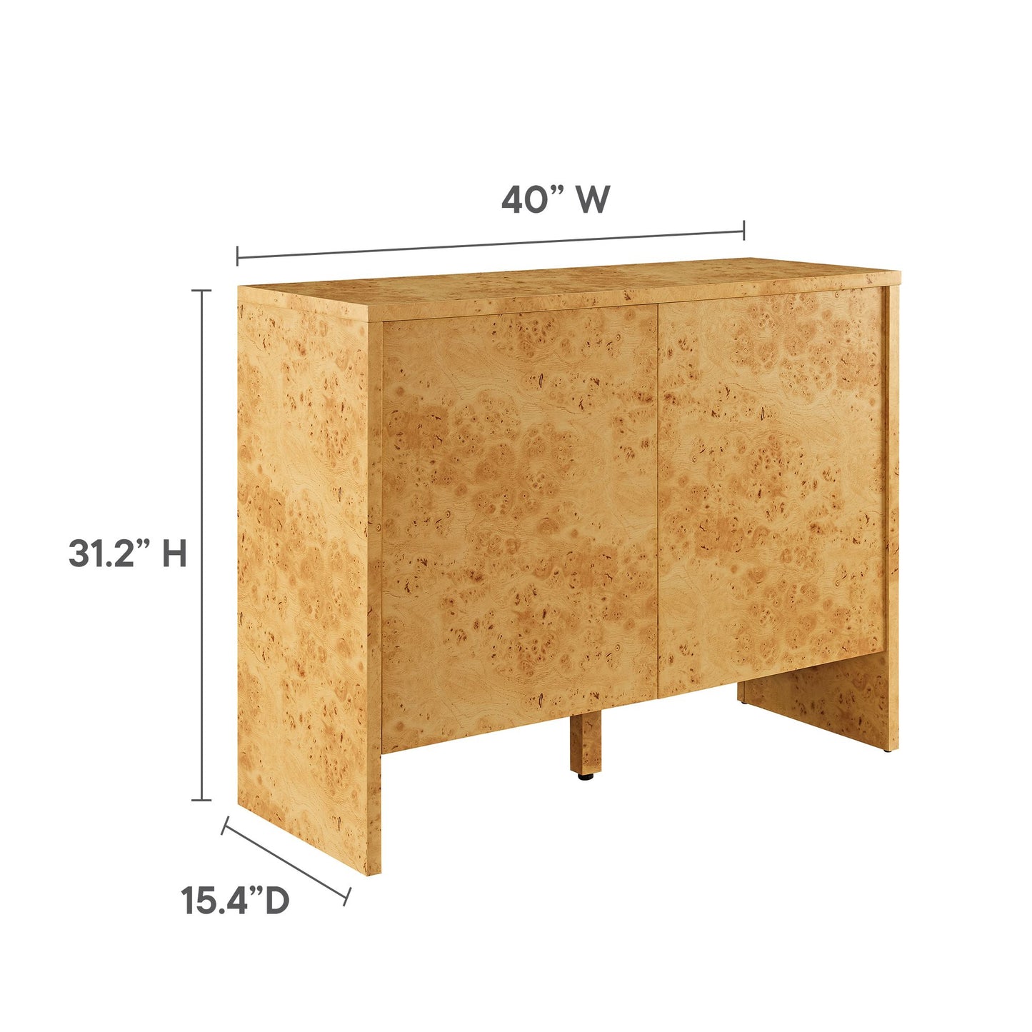 Modway - Hudson 40" Burl Wood Sideboard by Modway Living Room Decor Natural - EEI-6859-BUR