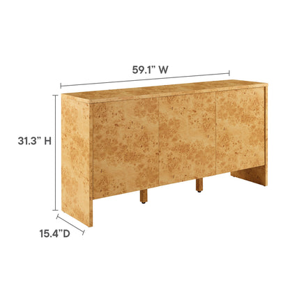 Modway - Hudson 60" Burl Wood Sideboard by Modway Living Room Decor Natural - EEI-6860-BUR