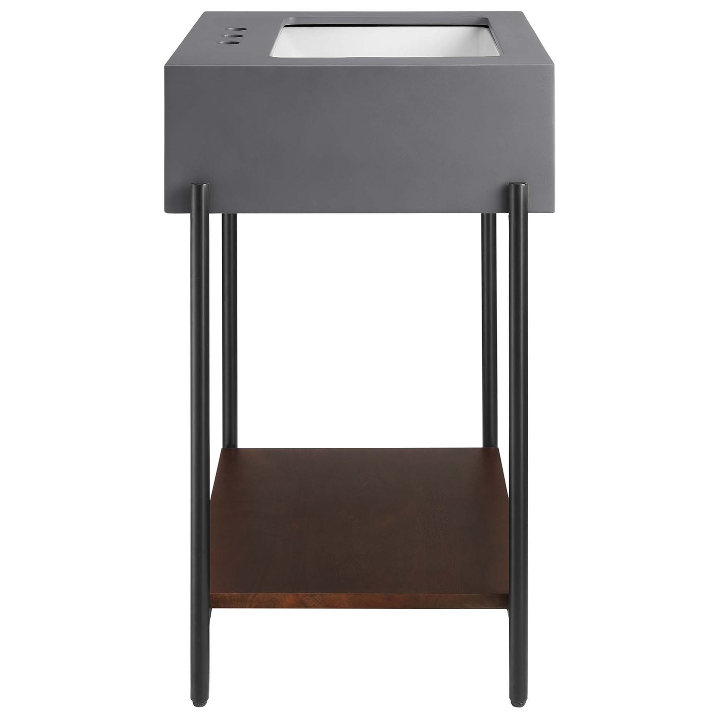 Modway - Etch 24" Bathroom Vanity with Sink by Modway  Bathroom Vanities White - EEI-6861-BLK-WHI