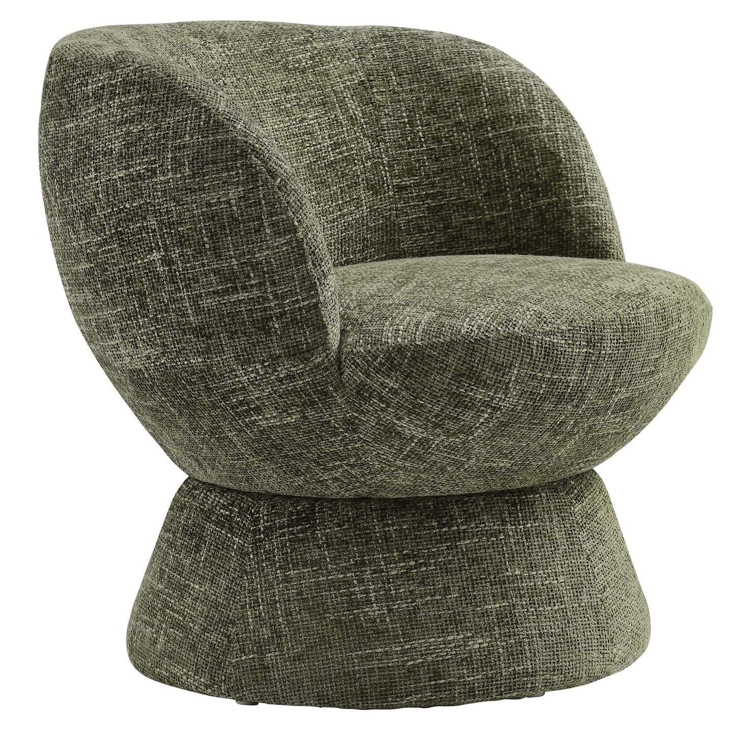 Modway - Vesta Chenille Fabric Upholstered Swivel Chair by Modway  Living Room Sofas and Armchairs Green - EEI-6863-BAS