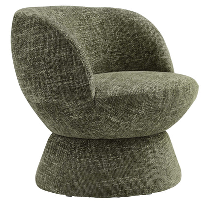 Modway - Vesta Chenille Fabric Upholstered Swivel Chair by Modway  Living Room Sofas and Armchairs Green - EEI-6863-BAS