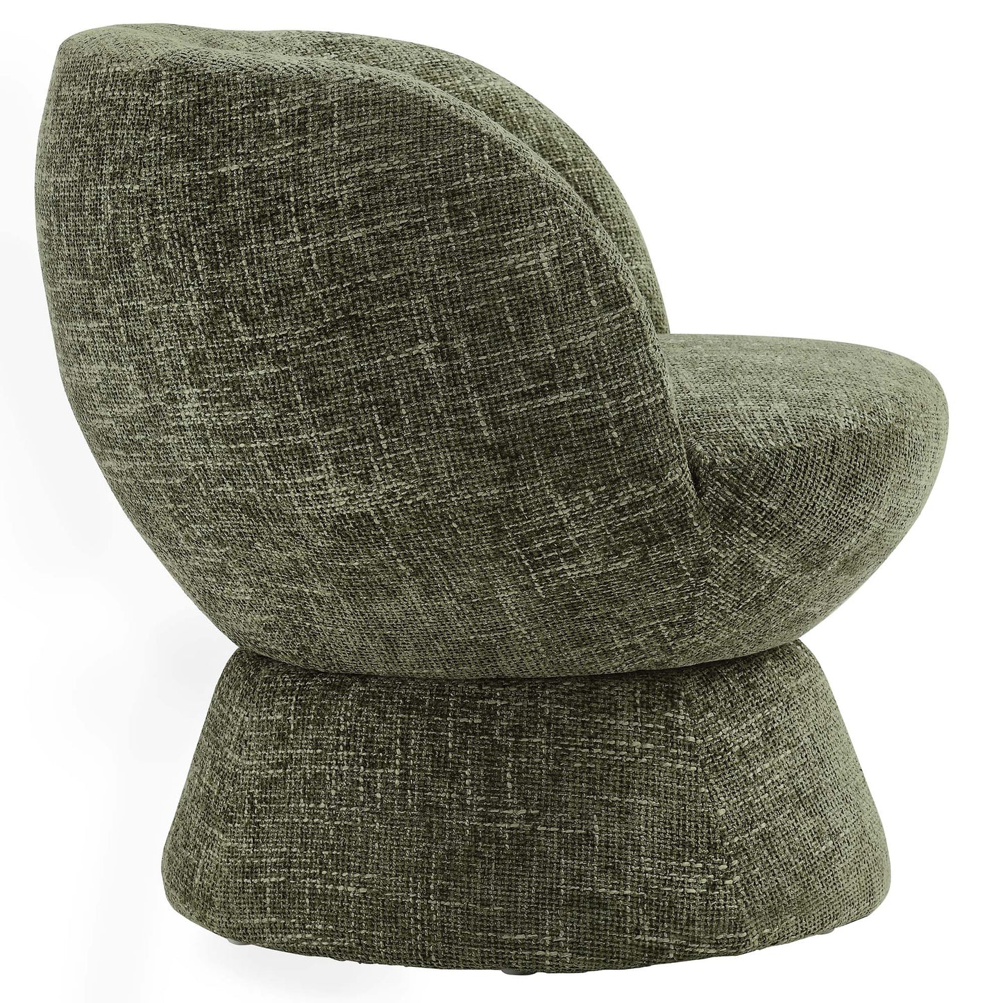 Modway - Vesta Chenille Fabric Upholstered Swivel Chair by Modway  Living Room Sofas and Armchairs Green - EEI-6863-BAS