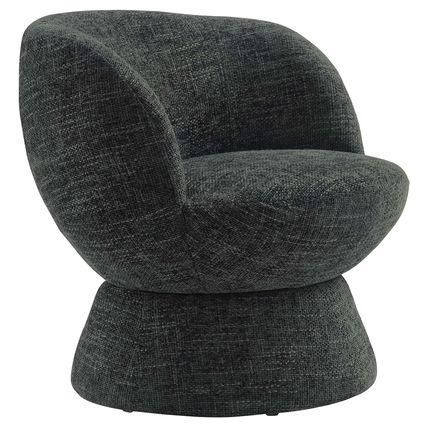 Modway - Vesta Chenille Fabric Upholstered Swivel Chair by Modway  Living Room Sofas and Armchairs Gray - EEI-6863-CAR