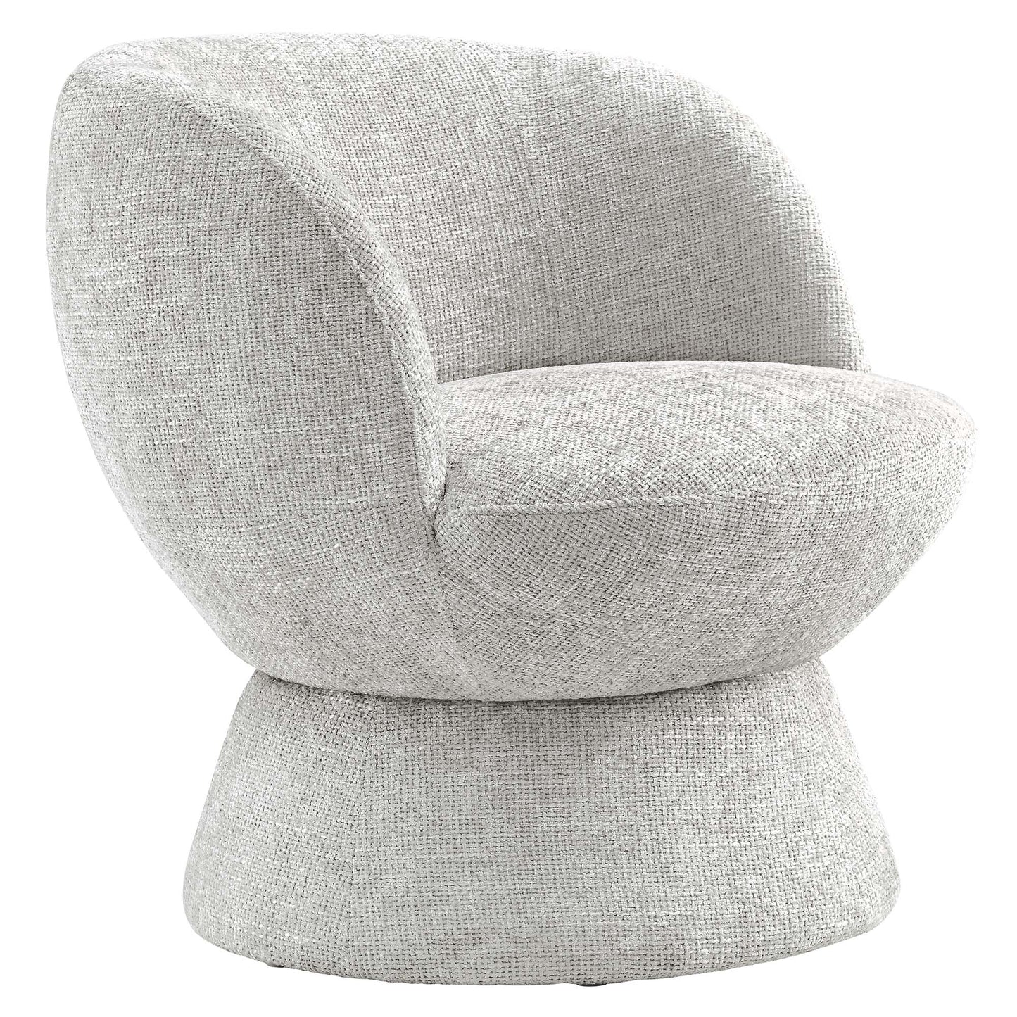 Modway - Vesta Chenille Fabric Upholstered Swivel Chair by Modway  Living Room Sofas and Armchairs Gray - EEI-6863-DOV