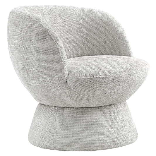 Modway - Vesta Chenille Fabric Upholstered Swivel Chair by Modway  Living Room Sofas and Armchairs Gray - EEI-6863-DOV