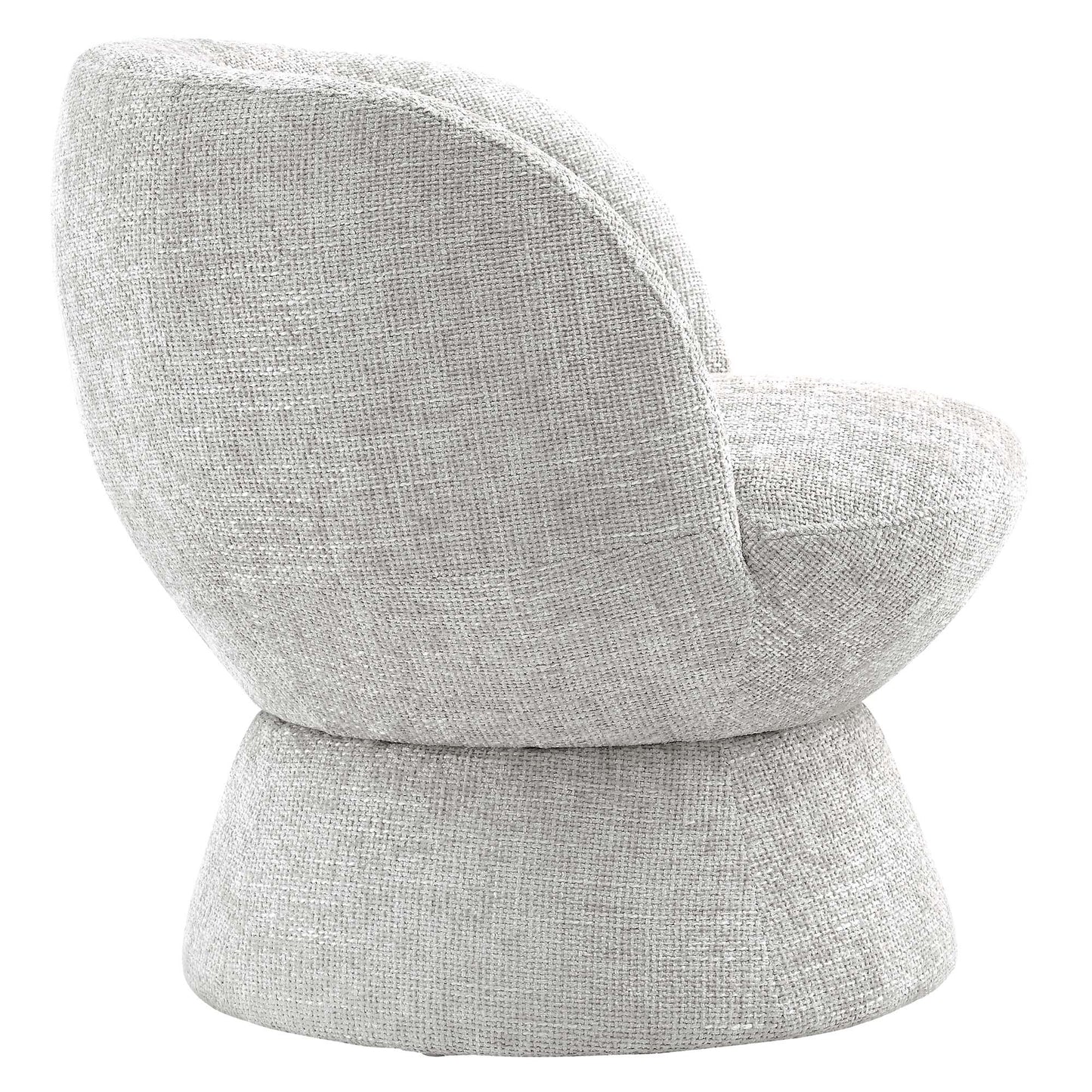 Modway - Vesta Chenille Fabric Upholstered Swivel Chair by Modway  Living Room Sofas and Armchairs Gray - EEI-6863-DOV