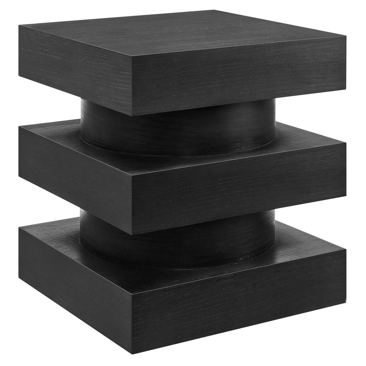 Modway - Perpetuate Totem End Table by Modway  Living Room Tables Black - EEI-6864-BLK