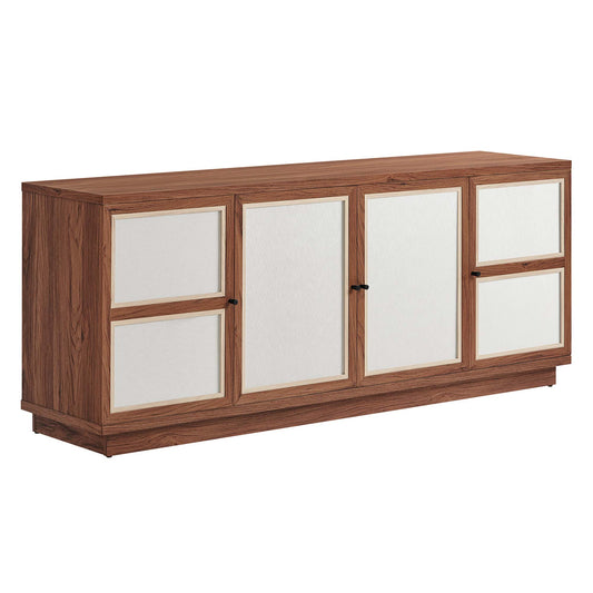 Modway - Capri 63" Wood Grain TV Console by Modway  Living Room Decor Brown - EEI-6865-WAL