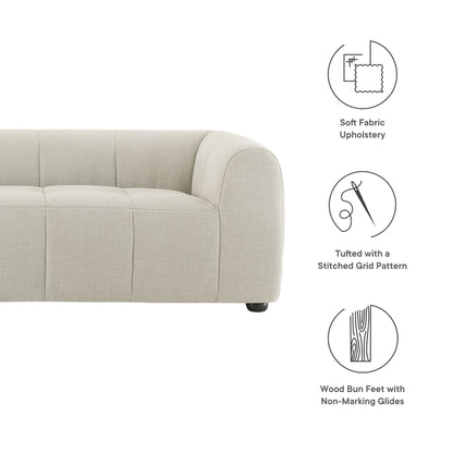 Modway - Liana Upholstered Fabric Sofa by Modway  Living Room Sofas and Armchairs Gray - EEI-6866-LIN