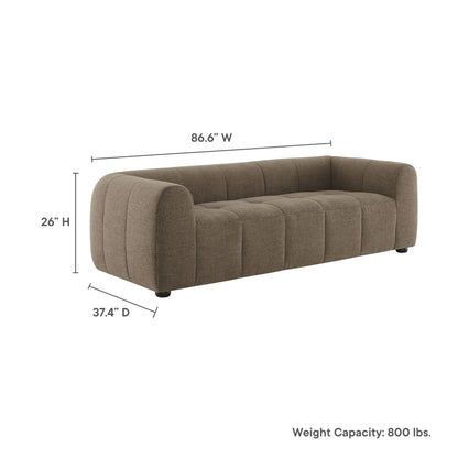 Modway - Liana Upholstered Fabric Sofa by Modway  Living Room Sofas and Armchairs Brown - EEI-6866-MOC