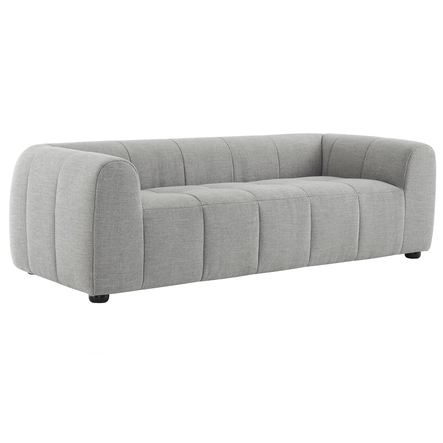 Modway - Liana Upholstered Fabric Sofa by Modway  Living Room Sofas and Armchairs Gray - EEI-6866-PEW