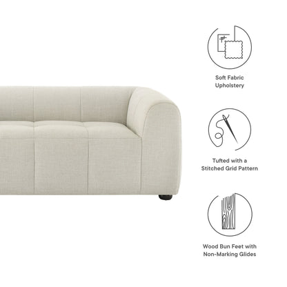 Modway - Liana Upholstered Fabric Loveseat by Modway  Living Room Sofas and Armchairs Gray - EEI-6867-LIN