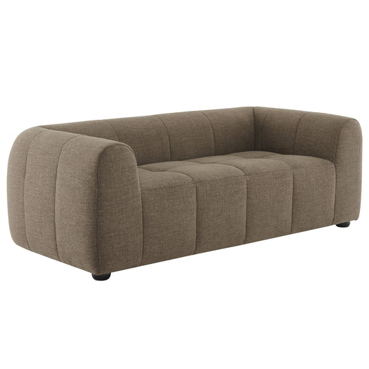 Modway - Liana Upholstered Fabric Loveseat by Modway  Living Room Sofas and Armchairs Brown - EEI-6867-MOC