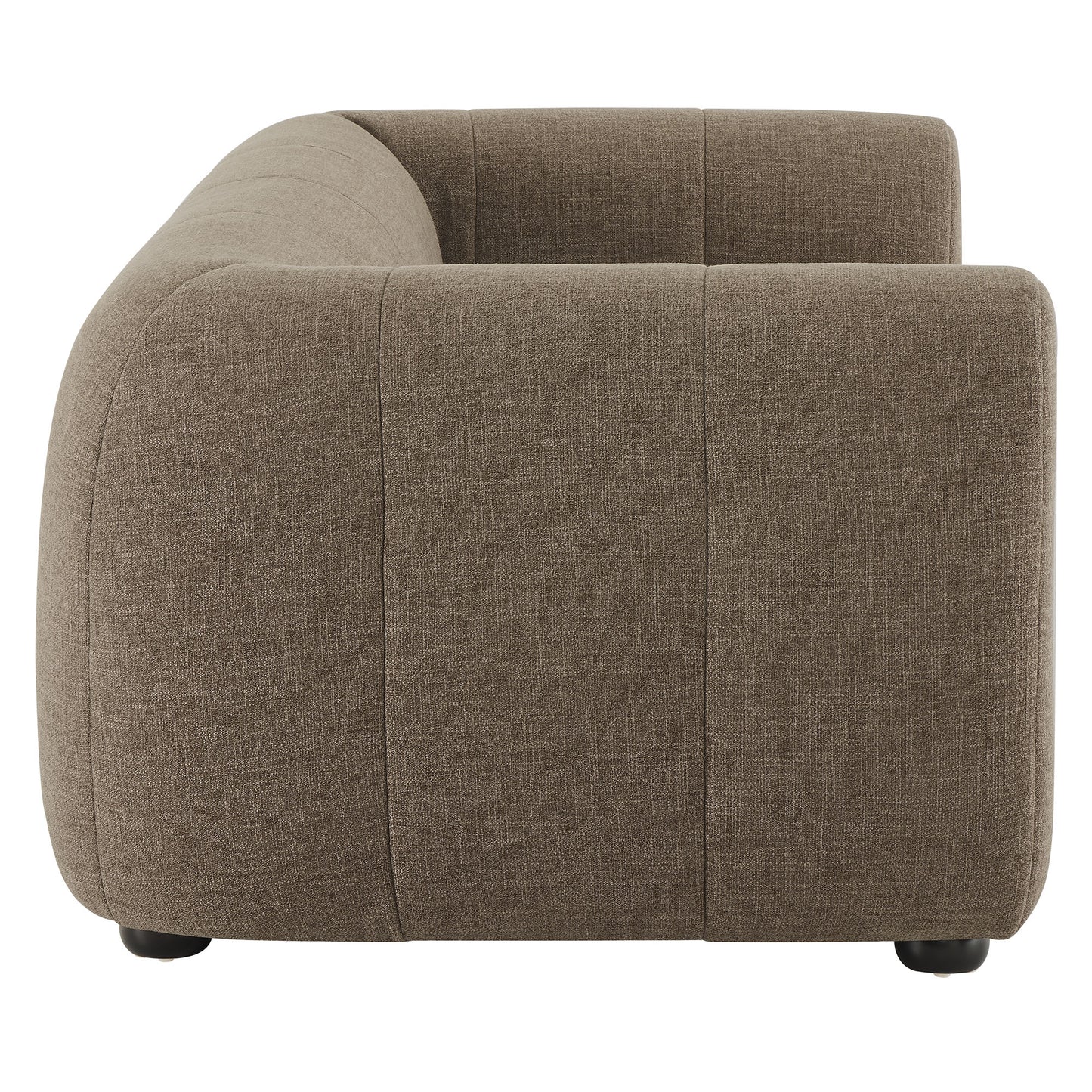 Modway - Liana Upholstered Fabric Loveseat by Modway  Living Room Sofas and Armchairs Brown - EEI-6867-MOC