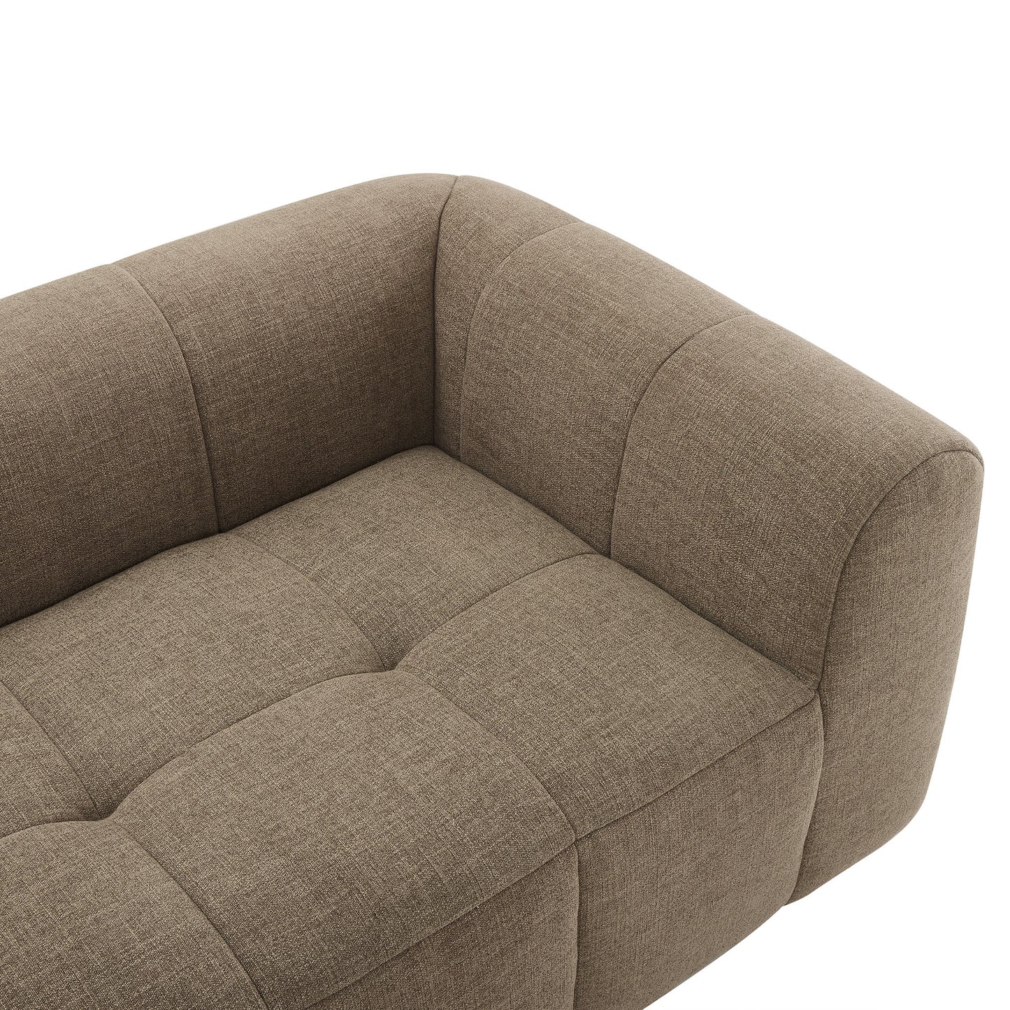Modway - Liana Upholstered Fabric Loveseat by Modway  Living Room Sofas and Armchairs Brown - EEI-6867-MOC