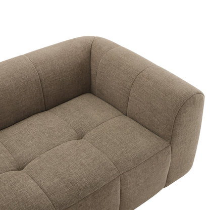 Modway - Liana Upholstered Fabric Loveseat by Modway  Living Room Sofas and Armchairs Brown - EEI-6867-MOC